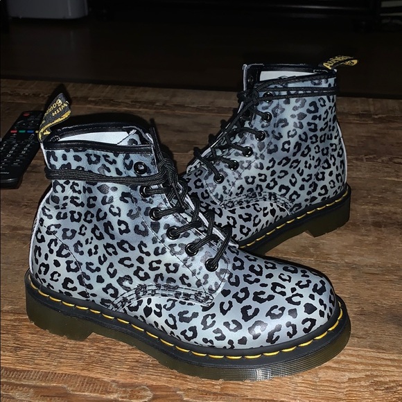 leopard print dr martens shoes